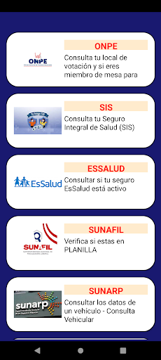BUSCADOR DE DATOS Screen 3