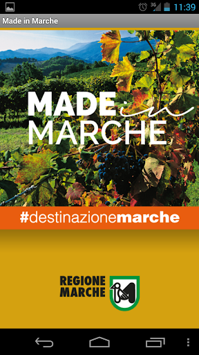 Android application Made in Marche screenshort