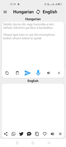 Android application Hungarian English Translator screenshort