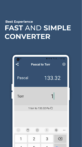 Torr top pascal conversion