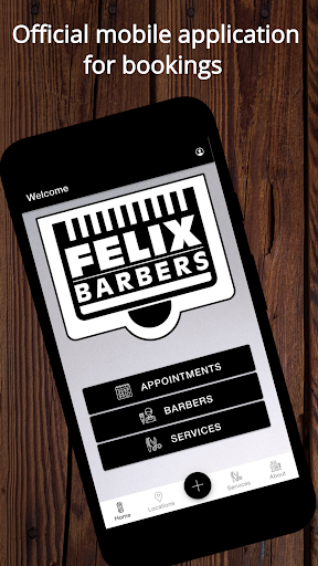 Android application Felix Barbers screenshort