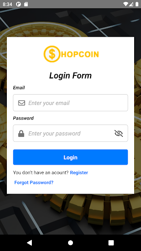 Android application Shop Coin screenshort