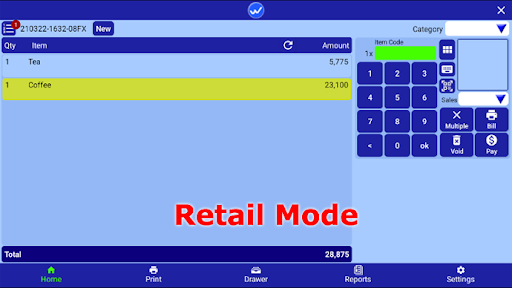 Wellink POS Screen 2