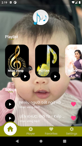 Android application Nhac Vang Mp3 screenshort