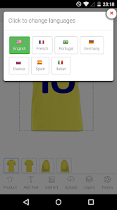 Screenshot 8 Diseñador de Camisetas Fútbol android