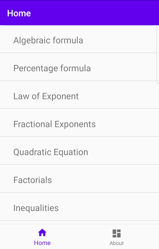 Algebra Formula 2021
