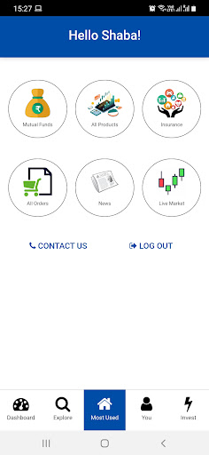 Android application Sky MF screenshort