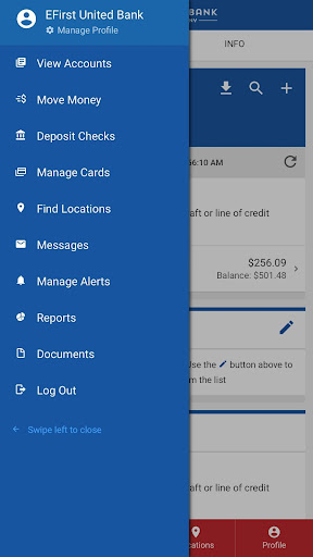 First United Mobile Banking Screen 2
