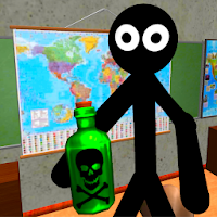 Stickman Teacher. Neighbor School Escape 3D