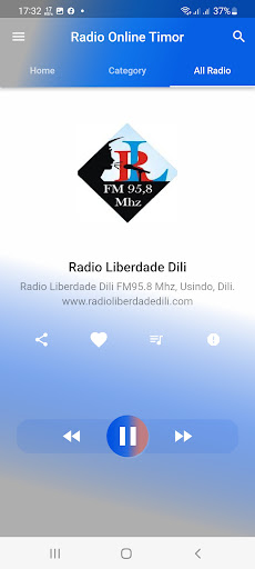 Radio Online Timor Screen 2