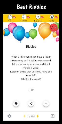 Jokes-Riddles-Proverbs & more Screen 3