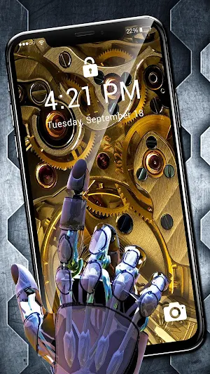 Mechanical Gear Apus Live Wallpaper