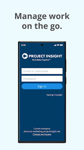 Android application Project Insight screenshort