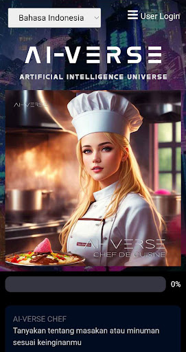 Android application AI-VERSE CHEF screenshort