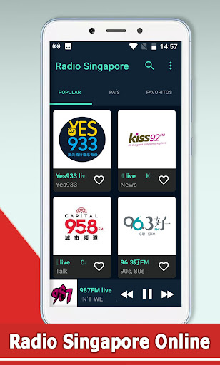 Android application Radio Singapore screenshort