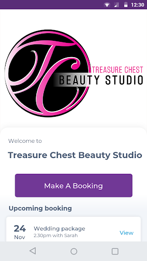 Android application Treasure Chest Beauty Studio screenshort
