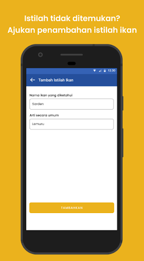 Android application Direktori ikan screenshort