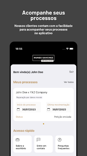 Android application Nunes Sanchez Advogados screenshort
