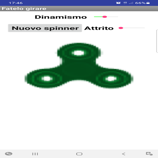Android application Spinner screenshort