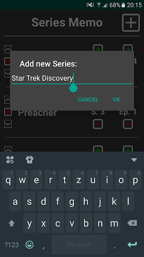 Series Memo Screen 2