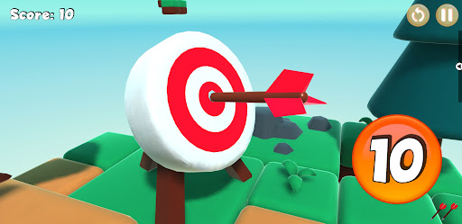 Archery Flying Island: hardest Screen 3