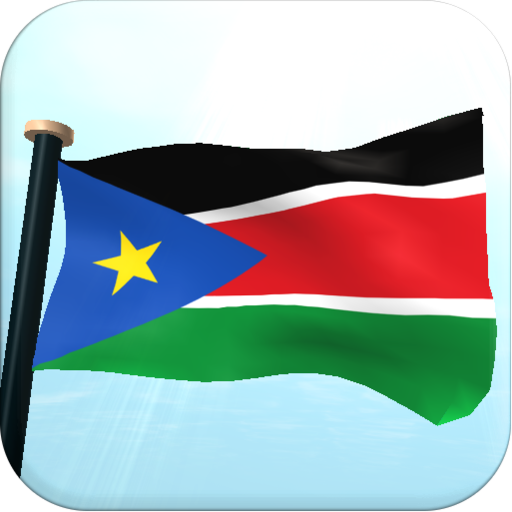 South Sudan Flag 3D Wallpaper