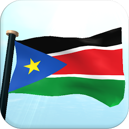 「南スーダンフラグ3Dライブ壁紙」のアイコン画像