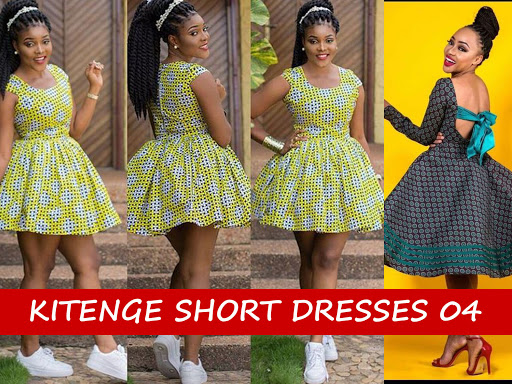 Kitenge Short Dresses Styles