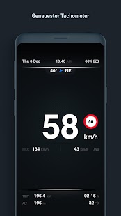 GPS Tachometer Auto Screenshot
