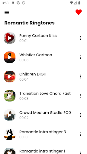 Love Tones: Romantic Ringtones Screen 2
