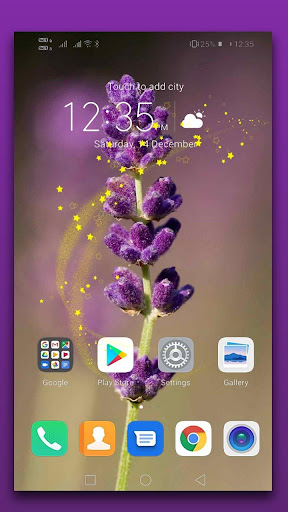 Lavender Live Wallpaper Screen 3