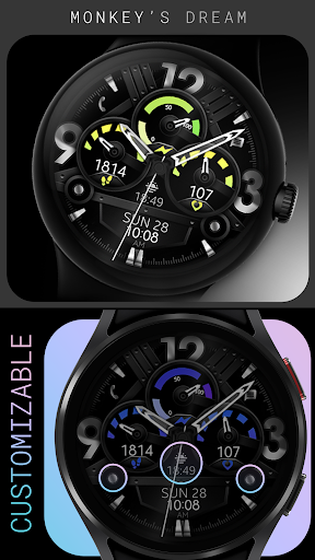 Android application Dream 102 - Hybrid watch face screenshort