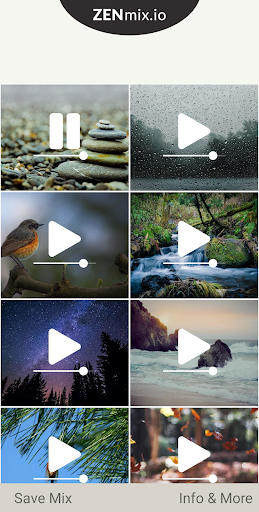 Android application ZENmix - Ambient Sounds for Fo screenshort