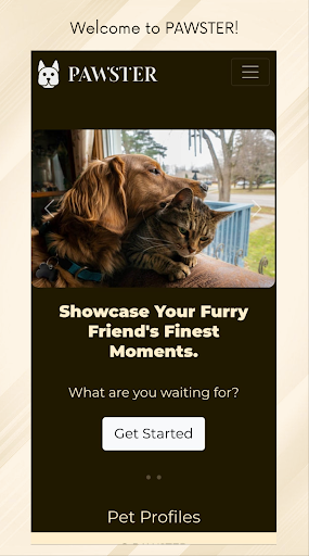 Android application PAWSTER screenshort