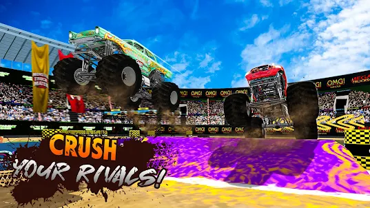 巨型卡车特技 - 赛车游戏