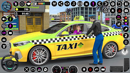 US Prado Car Taxi Driving Sim
