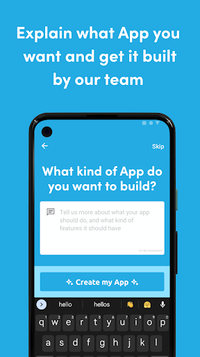 Android application kula - the app to make an app screenshort