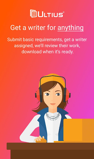 Android application Ultius screenshort