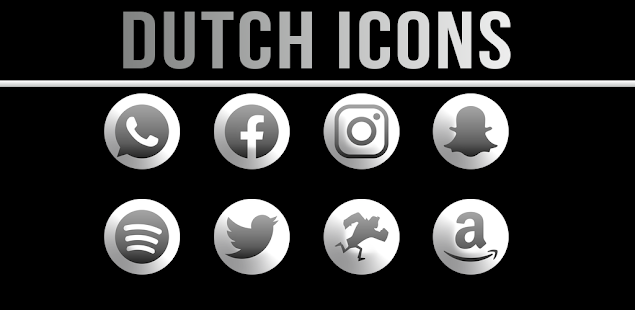 Dutch Icons Monotone - Icon Pack 3.13.4 APK + Mod (Unlimited money) إلى عن على ذكري المظهر