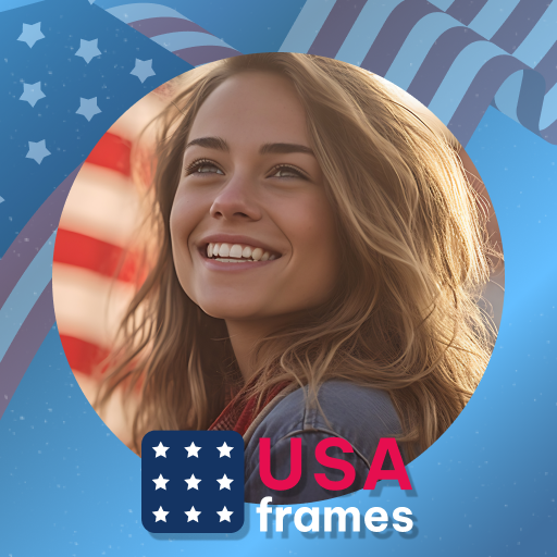 USA photo frames; 4th July day