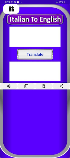 Android application Italian To English Translator screenshort