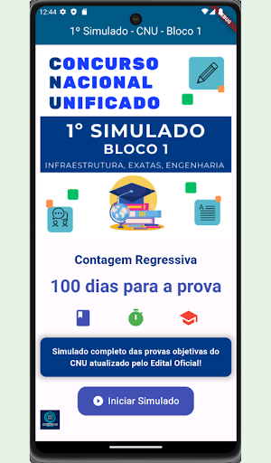 Android application Simulados para Concursos Bl 01 screenshort