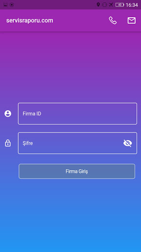 Android application servisraporu.com screenshort