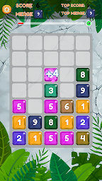 Diamond Merge Number - Drag and Merge Puzzle game