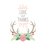 Wedding Floral Antler Stickers icon