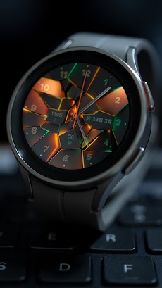 時計の文字盤 Wear OS NeonShatteのおすすめ画像1