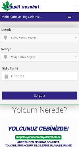 Android application İnegöl Seyahat screenshort