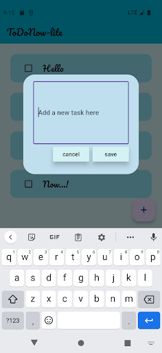 ToDoNow-lite Screen 2