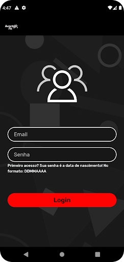 Android application Academia Avante Fit screenshort