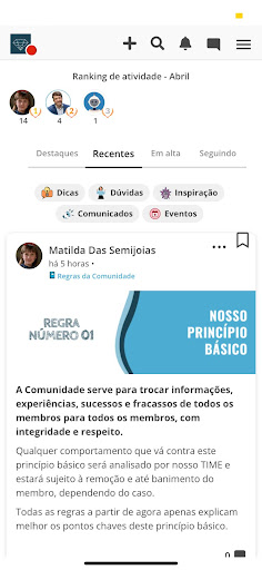 Android application ComunidadeDaSemijoia screenshort
